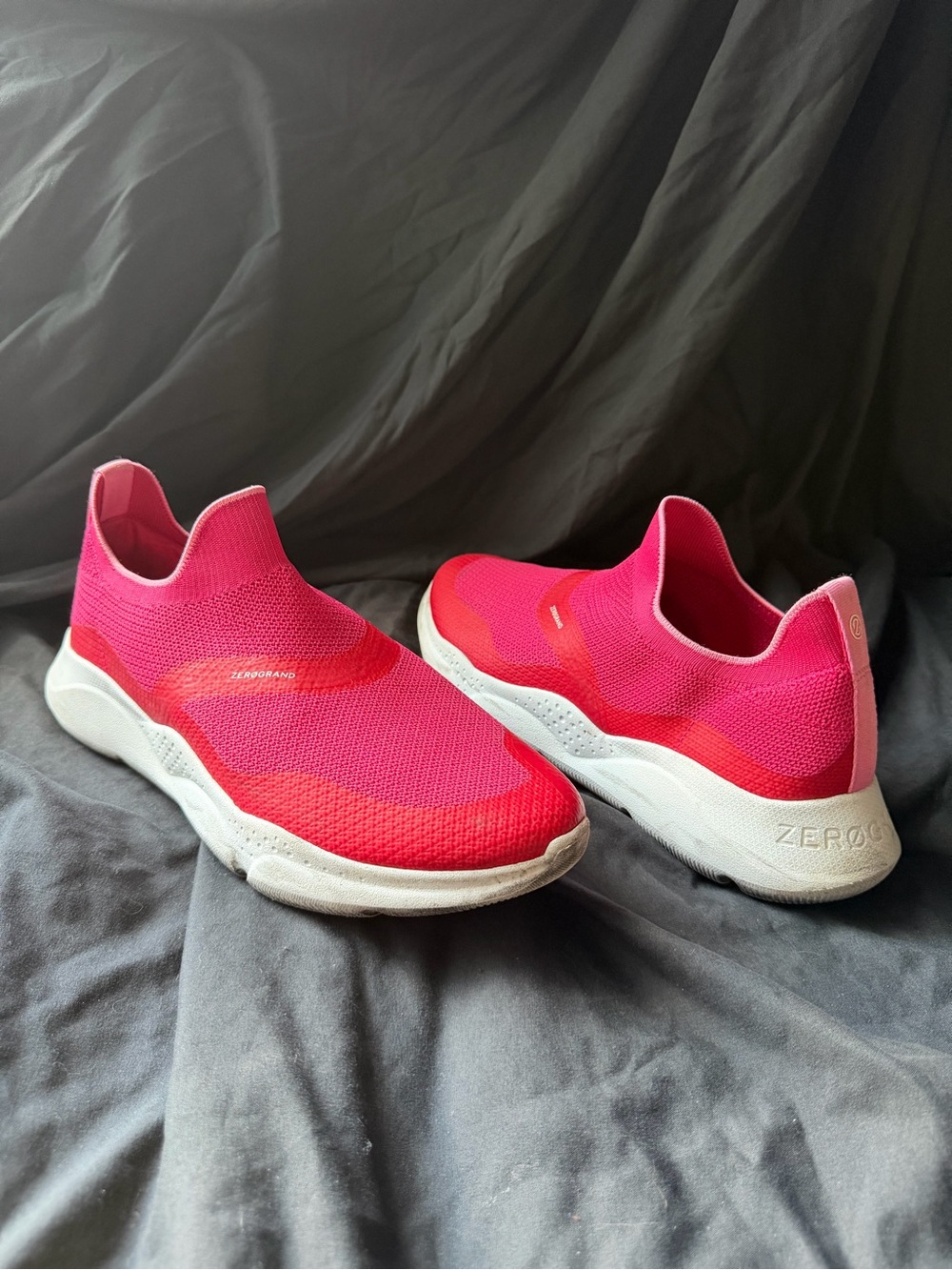Cole Haan Men / Women's Pink Slip-On Knit Sneakers - ZeroGrand